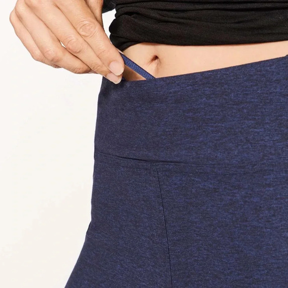 Lululemon Run On Jogger (28") Size 4 in Heathered Hero Blue / Black - Picture 4 of 14